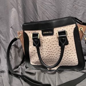 Vintage London Fog ostrich bag